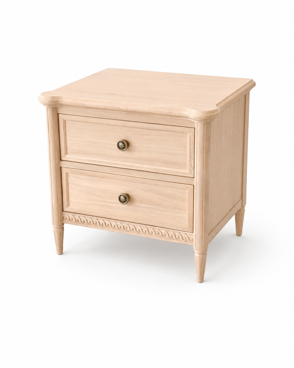 linton white oak 2 drawer bedside table linton white oak 2 drawer bedside table