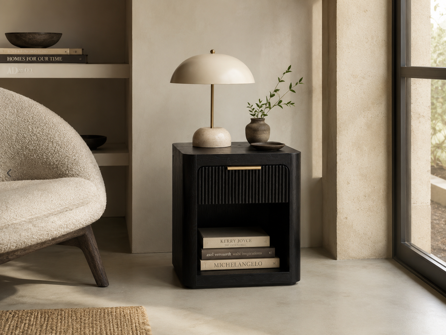 noir white oak side table noir white oak side table