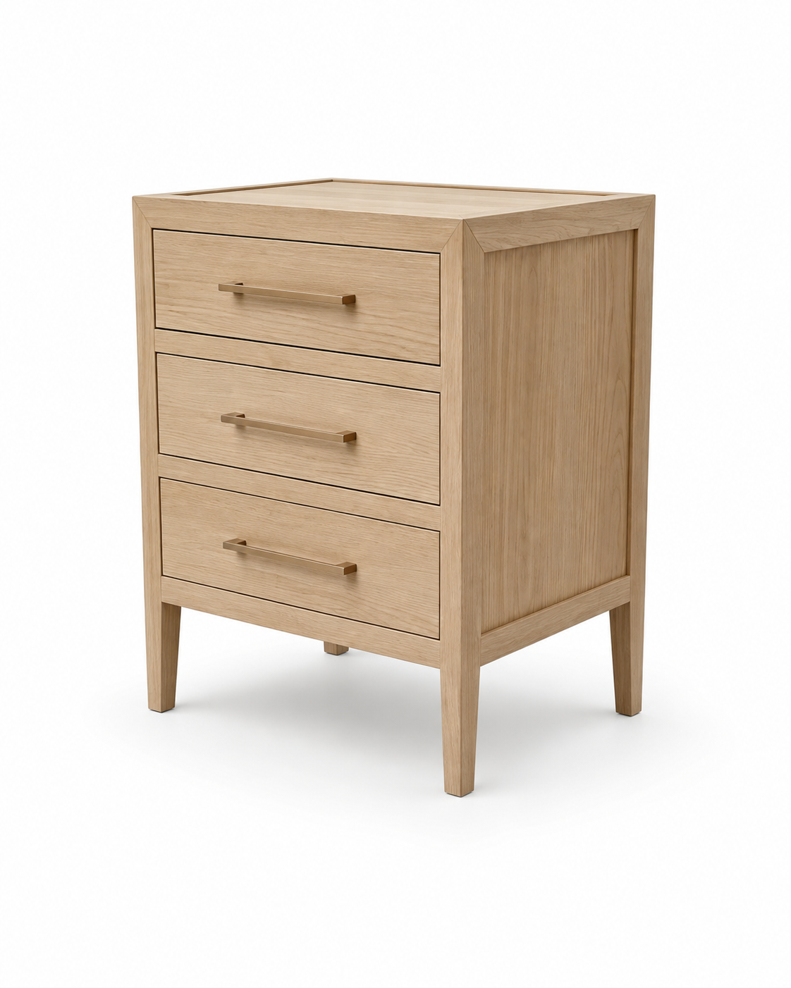 avel white oak 3 drawer side table avel white oak 3 drawer side table