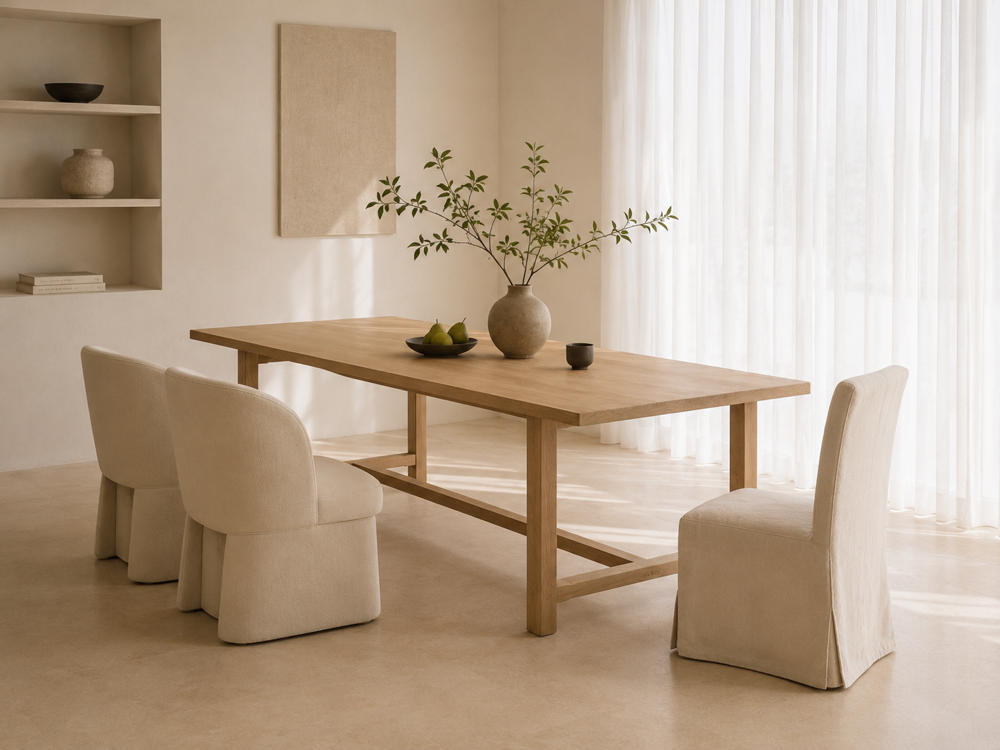 haven rectangular white oak dining table haven rectangular white oak dining table