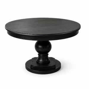 Linden Round White Oak Dining Table