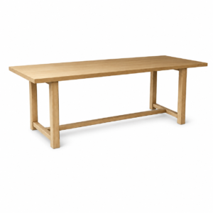 haven rectangular white oak dining table
