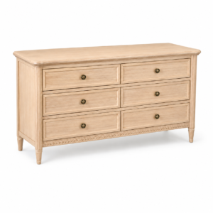 linton white oak drawer chest