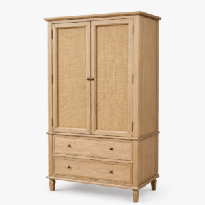 elowen white oak wardrobe
