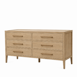 avel white oak 6 drawer chest