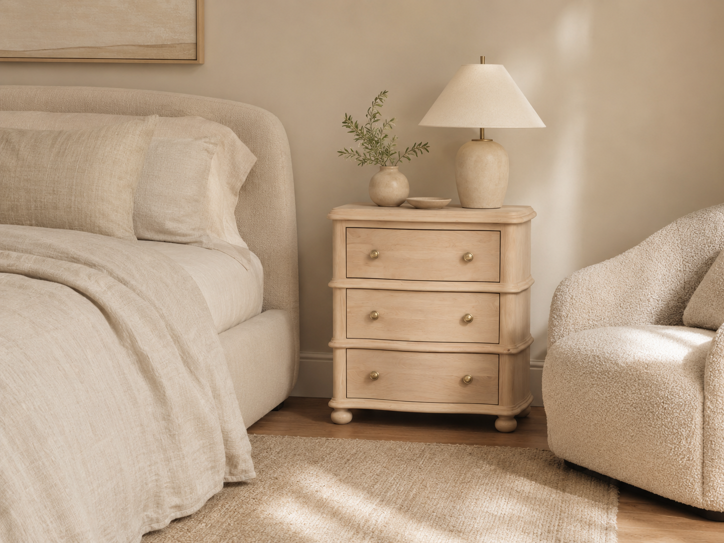 marlow white oak 3 drawer bedside table marlow white oak 3 drawer bedside table