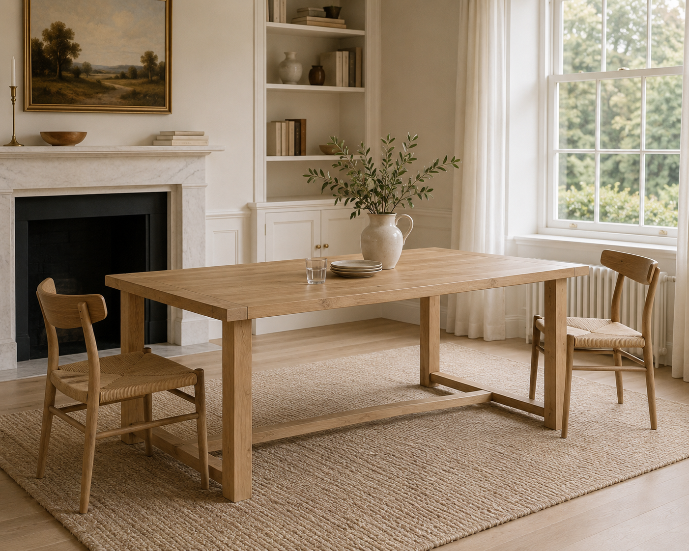 haven rectangular white oak dining table haven rectangular white oak dining table