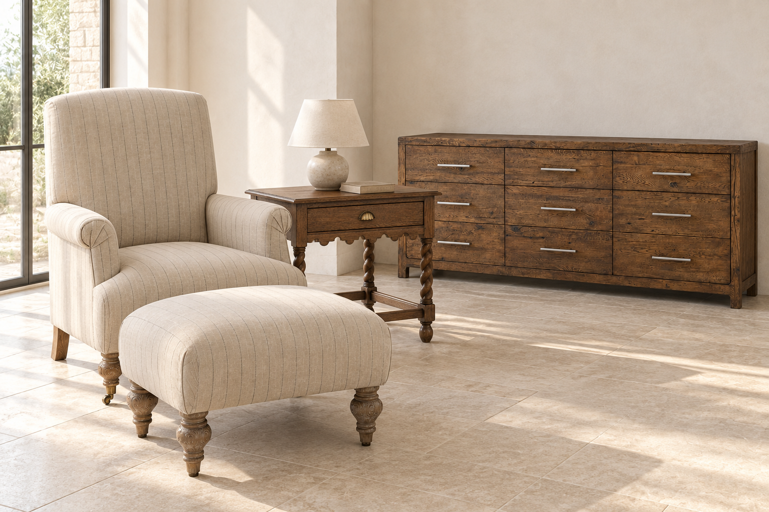 Whitby Upholstered Ottoman - Image 5