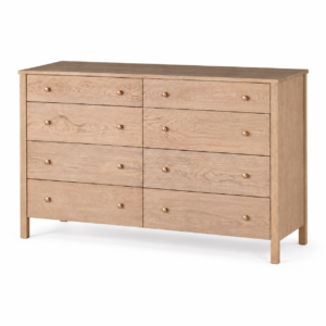 Rivington 150cm White Oak Ten-Drawer Chest of Drawers