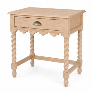 Bromley 61cm White Oak Side Table