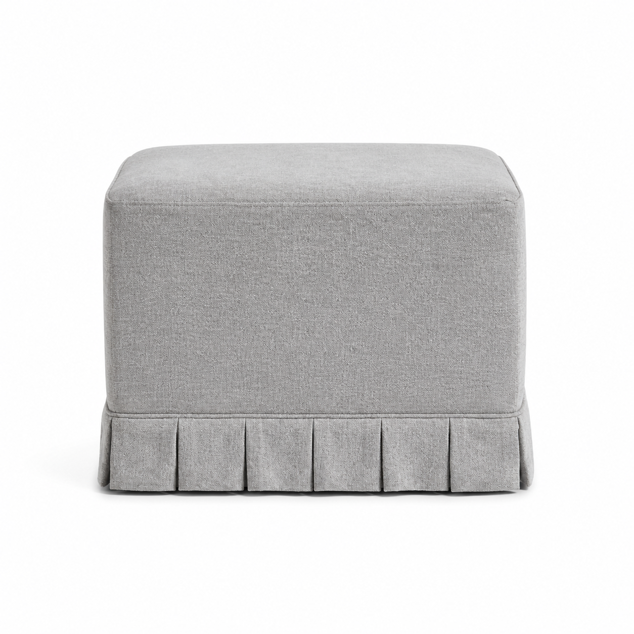 Clover Skirted Ottoman - Image 2