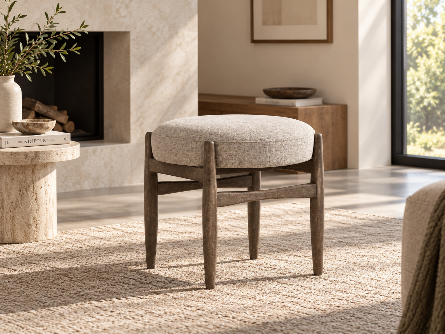 Finn Upholstered Stool - Image 3