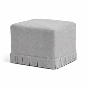 Clover Skirted Ottoman