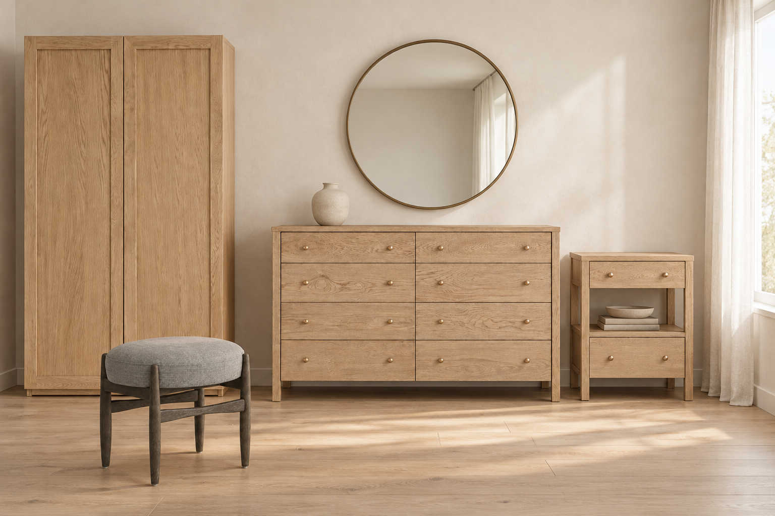 Finn Upholstered Stool - Image 4