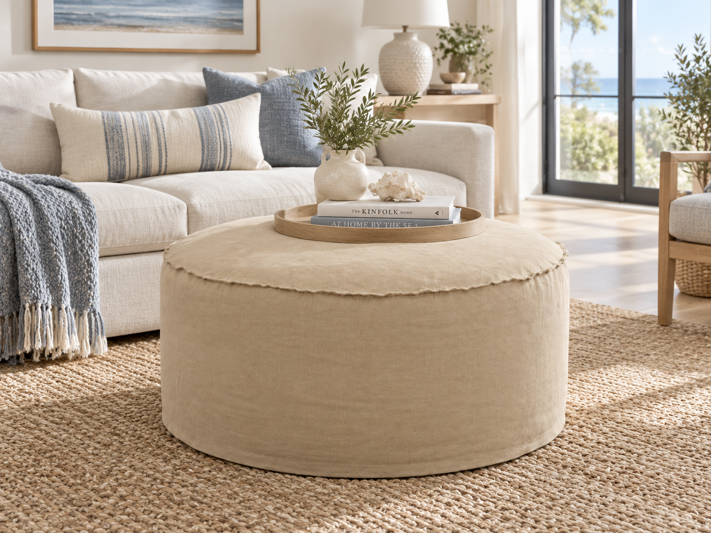 Oona Round Ottoman - Image 3